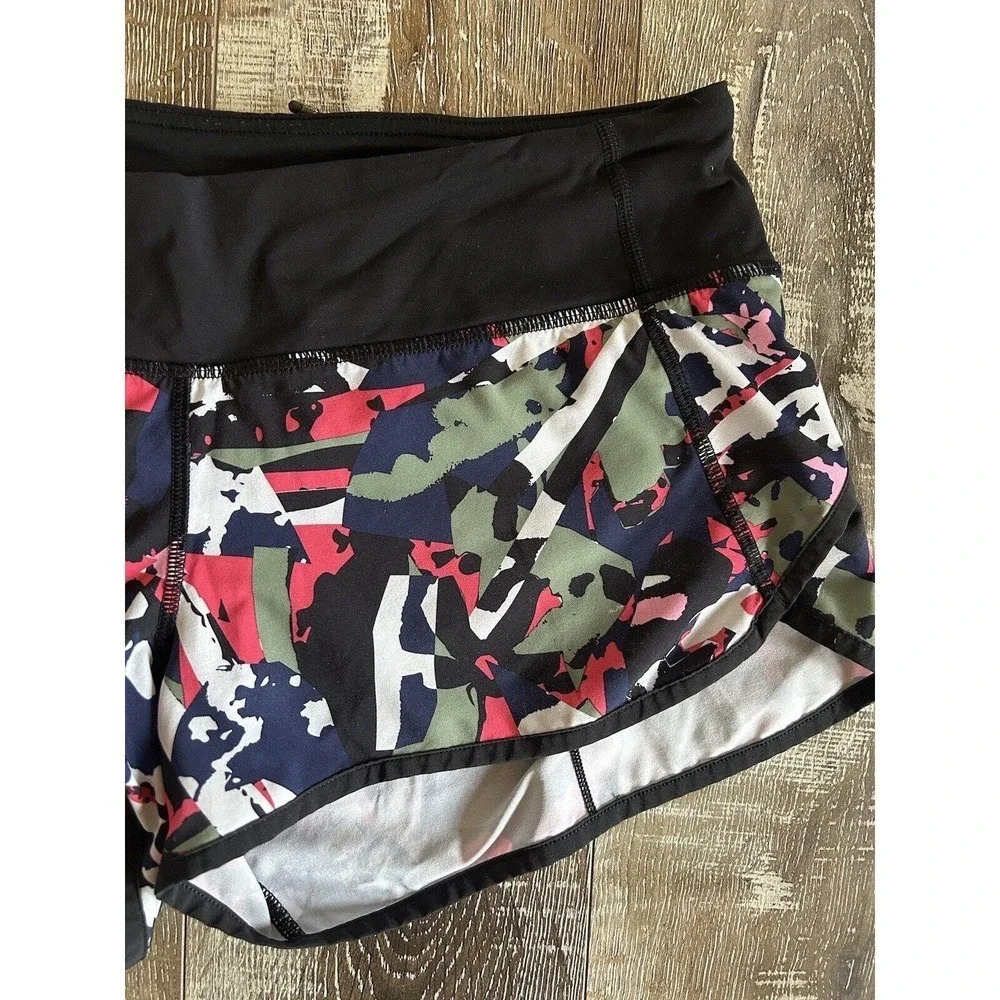 lululemon Run: Speed Shorts 3” Women’s Size 8 in Pop Cut Boom Juice Multi - Picture 6 of 9